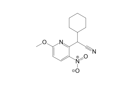 2-Cyclohexyl-2-(6-methoxy-3-nitropyrid-2-yl)acetonitrile