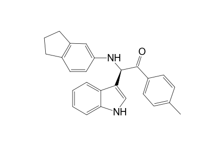 2-(2,3-Dihydro-1H-inden-5-ylamino)-2-(1H-indol-3-yl)-1-p-tolylethanone