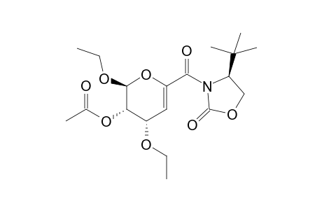 endo-(2S,3S,4S,4'S)-3-Acetoxy-2,4-diethoxy-6-(carbonyl-4'-tert-butyloxazolodin-2'-one)-3,4-dihydro-2H-pyran
