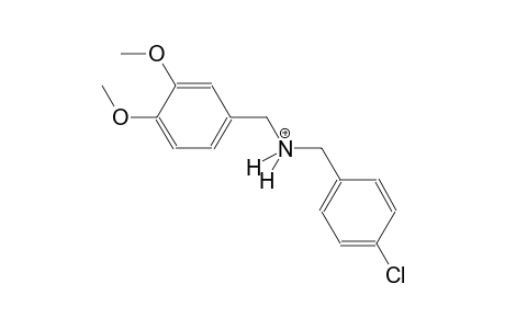 (4-chlorophenyl)-N-(3,4-dimethoxybenzyl)methanaminium