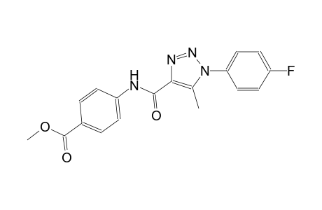 benzoic acid, 4-[[[1-(4-fluorophenyl)-5-methyl-1H-1,2,3-triazol-4-yl]carbonyl]amino]-, methyl ester
