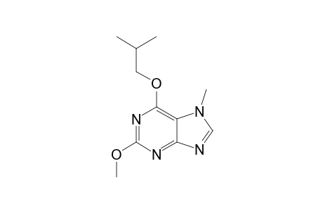 7H-Purine, 2-methoxy-7-methyl-6-(2-methylpropoxy)-