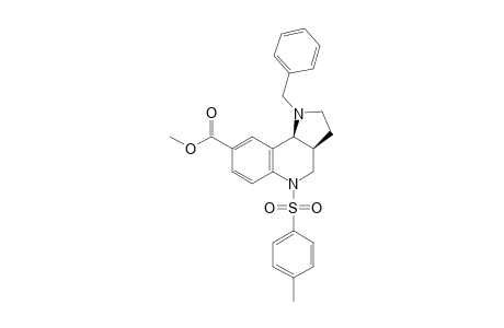 (3aS*,9bS*)-Methyl 1-benzyl-2,3,3a,4,5,9b-hexahydro-5-(4-toluenesulfonyl)-1H-pyrrolo[3,2-c]quinoline-8-carboxylate