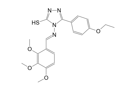 5-(4-ethoxyphenyl)-4-{[(E)-(2,3,4-trimethoxyphenyl)methylidene]amino}-4H-1,2,4-triazol-3-yl hydrosulfide