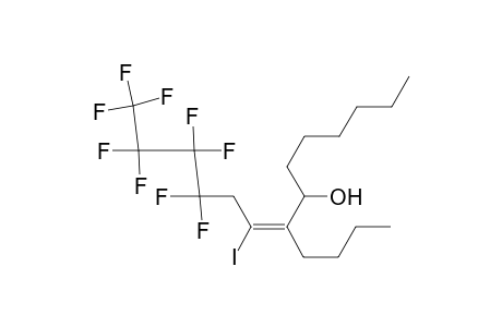 (E)-8-(n-butyl)-11,11,12,12,13,13,14,14,14-nonafluoro-9-iodo-8-tetra-decen-7-ol