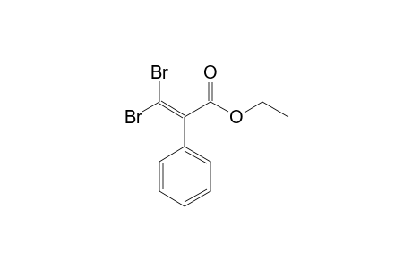3,3-Dibromo-2-phenyl-2-propenoic acid ethyl ester