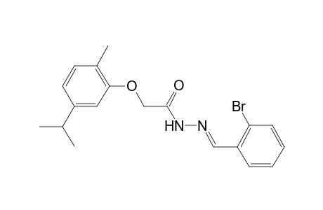 N'-[(E)-(2-Bromophenyl)methylidene]-2-(5-isopropyl-2-methylphenoxy)acetohydrazide