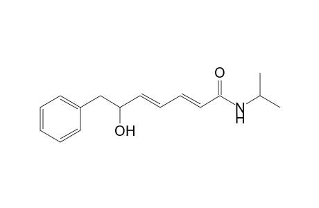 (2E,4E)-6-hydroxy-7-phenyl-N-propan-2-ylhepta-2,4-dienamide