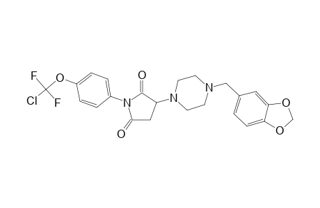 1-[4-[chloro(difluoro)methoxy]phenyl]-3-(4-piperonylpiperazino)pyrrolidine-2,5-quinone