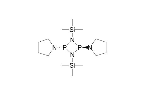 Pyrrolidine, 1,1'-[1,3-bis(trimethylsilyl)-1,3,2,4-diazadiphosphetidine-2,4-diyl]bis-, trans-