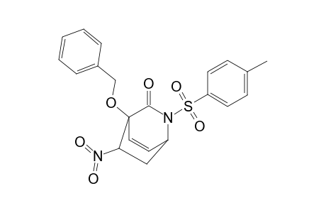 4-(Benzyloxy)-2-(4'-methylbenzenesulfonyl)-5-exo-nitro-3-oxo-2-azabicyclo[2.2.2]oct-7-ene