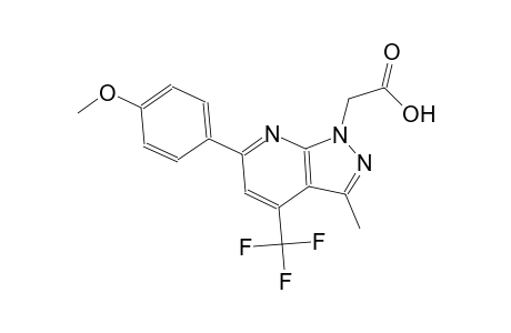 1H-pyrazolo[3,4-b]pyridine-1-acetic acid, 6-(4-methoxyphenyl)-3-methyl-4-(trifluoromethyl)-