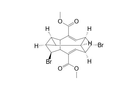 Dimethyl (1.alpha.,1a.beta.,2.alpha.,2a.beta.,5.alpha.,6.beta.,7.alpha.,9a.beta.,9b.beta.)-dibromo-1a,2,2a,5,6,7,9a,9b-octahydro-1,5,7-metheno-1H-cyclopropa[3,4]cyclopenta[1,2]cyclononene-3,9-dicarboxylate