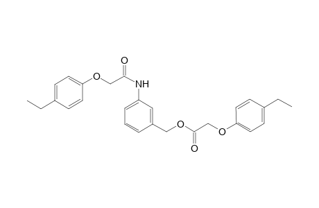 Acetic acid, 2-(4-ethylphenoxy)-, [3-[[2-(4-ethylphenoxy)acetyl]amino]phenyl]methyl ester