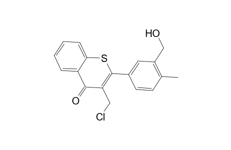 3-(chloromethyl)-2-(4-methyl-3-methylol-phenyl)thiochromen-4-one