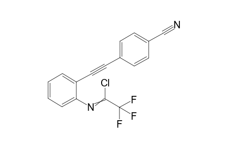 N-(2-((4-cyanophenyl)ethynyl)phenyl)-2,2,2-trifluoroacetimidoyl chloride