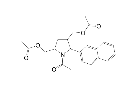 Racemic N-acetyl-r-2,c-4-di(acetoxymethyl)-c-5-(2'-naphthyl)pyrrolidine