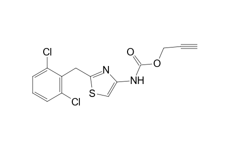 2-(2,6-dichlorobenzyl)-4-thiazolecarbamic acid, 2-propynyl ester
