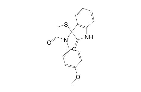 3'-(p-methoxyphenyl)spiro[indoline-3,2'-thiazolidine]-2,4'-dione