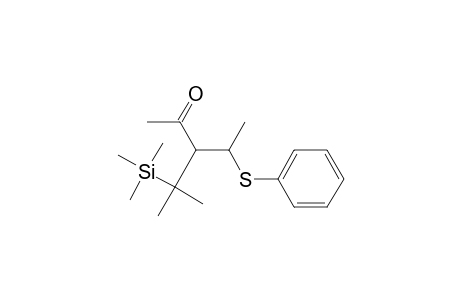 2-Pentanone, 4-methyl-3-[1-(phenylthio)ethyl]-4-(trimethylsilyl)-