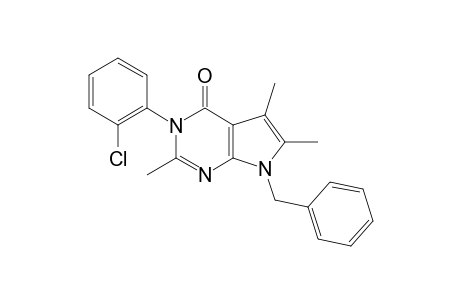 7-(benzyl)-3-(2-chlorophenyl)-2,5,6-trimethyl-pyrrolo[3,2-e]pyrimidin-4-one