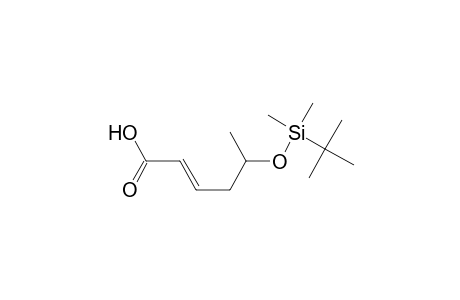 (E)-5-[tert-butyl(dimethyl)silyl]oxy-2-hexenoic acid