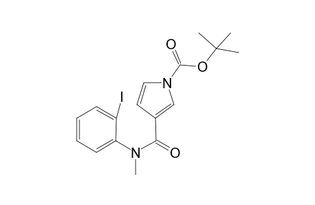tert-Butyl 3-(2-iodophenyl)(methyl)carbomyl)-1H-1-pyrrolecarboxylate
