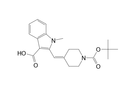 1H-Indole-3-carboxylic acid, 2-[[1-[(1,1-dimethylethoxy)carbonyl]-4-piperidinylidene]methyl]-1-methyl-