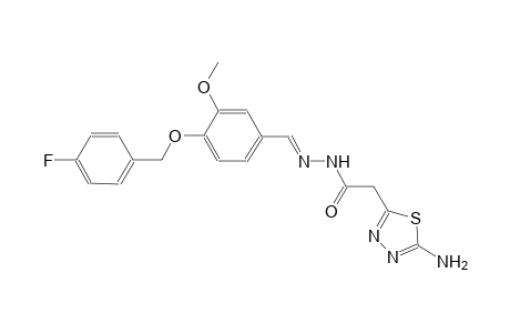 2-(5-amino-1,3,4-thiadiazol-2-yl)-N'-((E)-{4-[(4-fluorobenzyl)oxy]-3-methoxyphenyl}methylidene)acetohydrazide