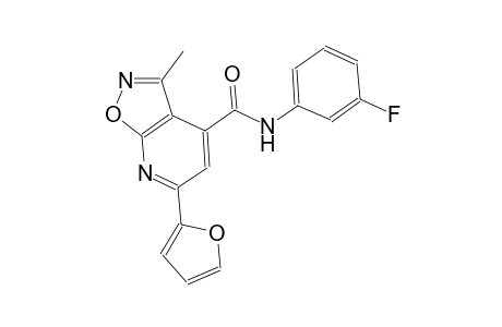 isoxazolo[5,4-b]pyridine-4-carboxamide, N-(3-fluorophenyl)-6-(2-furanyl)-3-methyl-