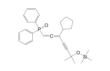 1-[1'-Cyclopentyl-3'-(diphenylphosphoryl)allenyl]-4-[3'-methyl-3'-(trimethylsilyl)oxy]but-1-yne