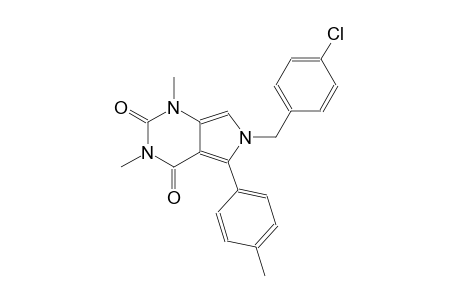 6-(4-chlorobenzyl)-1,3-dimethyl-5-(4-methylphenyl)-1H-pyrrolo[3,4-d]pyrimidine-2,4(3H,6H)-dione