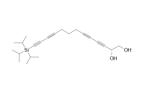 (2R)-13-tri(propan-2-yl)silyltrideca-3,5,10,12-tetrayne-1,2-diol