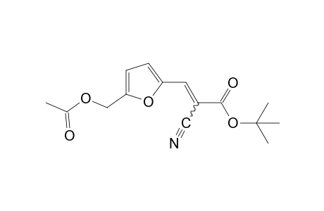 alpha-cyano-5-(hydroxymethyl)-2-furanacrylic acid, tert-butyl ester, acetate (ester)