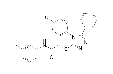 2-{[4-(4-chlorophenyl)-5-phenyl-4H-1,2,4-triazol-3-yl]sulfanyl}-N-(3-methylphenyl)acetamide