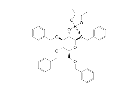 BENZYL_2-O,O-DIETHYLPHOSPHOROTHIOATE_3,4,6-TRI-O-BENZYL-1-THIO-BETA-D-GLYCOPYRANOSIDE