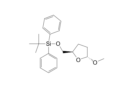 METHYL-5-O-TERT.-BUTYL-DIPHENYLSILYL-2,3-DIDEOXY-ALPHA-D-GLYCERO-PENTOFURANOSIDE