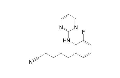 5-[3-Fluoro-2-(pyrimidin-2-ylamino)phenyl]pentanenitrile