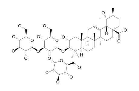 CATUNAROSIDE-K;3-O-BETA-D-GLUCOPYRANOSYL-(1->2)-[BETA-D-GLUCOPYRANOSYL-(1->3)]-BETA-D-GLUCOPYRANOSYL-TORMENTIC-ACID