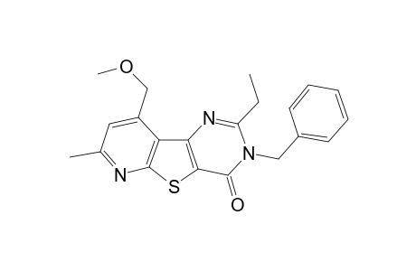 Pyrido[3',2':4,5]thieno[3,2-d]pyrimidin-4(3H)-one, 2-ethyl-9-(methoxymethyl)-7-methyl-3-(phenylmethyl)-