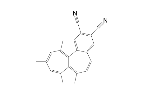 7,8,10,12-Tetramethylbenzo[a]heptalene-2,3-dicarbonitrile