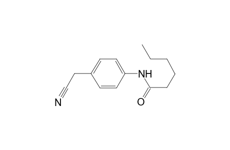 N-[4-(cyanomethyl)phenyl]hexanamide