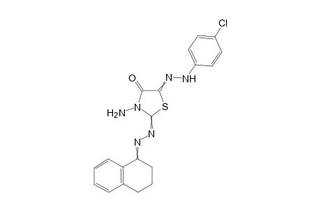 3-Amino-5-(2-(4-chlorophenyl)hydrazono)-2-((3,4-dihydronaphthalen-1(2H)-ylidene)-hydrazono)thiazolidin-4-one
