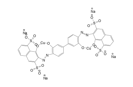 1-Naphthol-3,8-disulfonic acid[-o-dianisidine-]1-naphthol-3,8-disulfonic acid/Cu complex