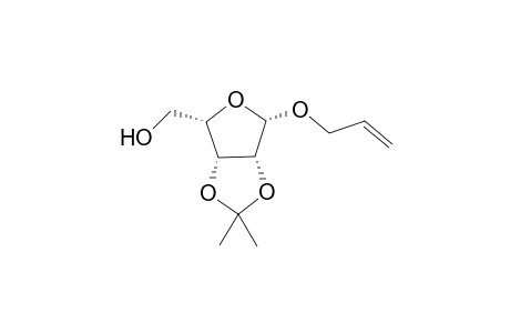 Allyl 2,3-isopropylidene-.beta.,L-lyxofuranoside
