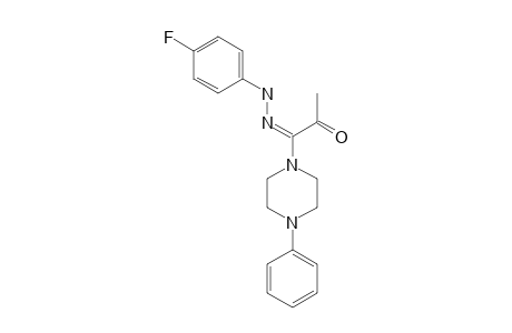 1-[2-(4-FLUOROPHENYL)-HYDRAZONO]-1-(4-PHENYLPIPERAZIN-1-YL)-PROPAN-2-ONE