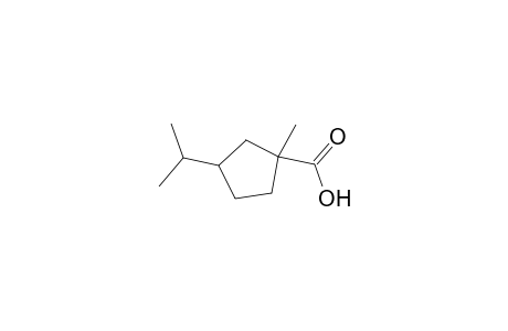 Cyclopentanecarboxylic acid, 1-methyl-3-(1-methylethyl)-, cis-