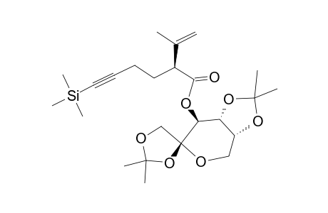 (1,2;4,5-DI-O-ISOPROPYLIDENE-ALPHA-D-FRUCTOFURANOS-3-O-YL)-2-ISOPROPENYL-6-TRIMETHYLSILYL-5-HEXYNOATE