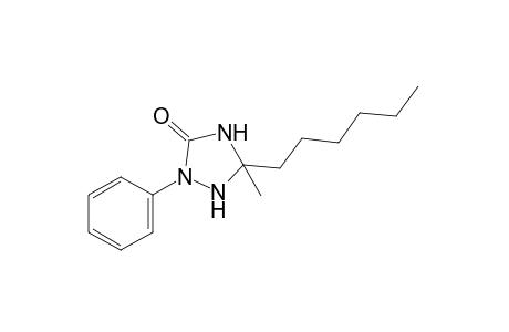 5-hexyl-5-methyl-2-phenyl-1,2,4-triazolidin-3-one