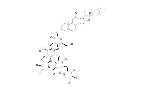 (25R)-3-BETA-[[O-BETA-D-XYLOPYRANOSYL-(1->3)-O-BETA-D-GLUCOPYRANOSYL-(1->2)-O-[BETA-D-XYLOPYRANOSYL-(1->3)]-O-BETA-D-GLUCOPYRANOSYL-(1->4)-BETA-D-G